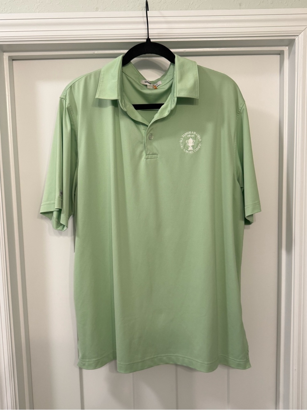 Straight Down Polo w Honors US Senior Am Logo